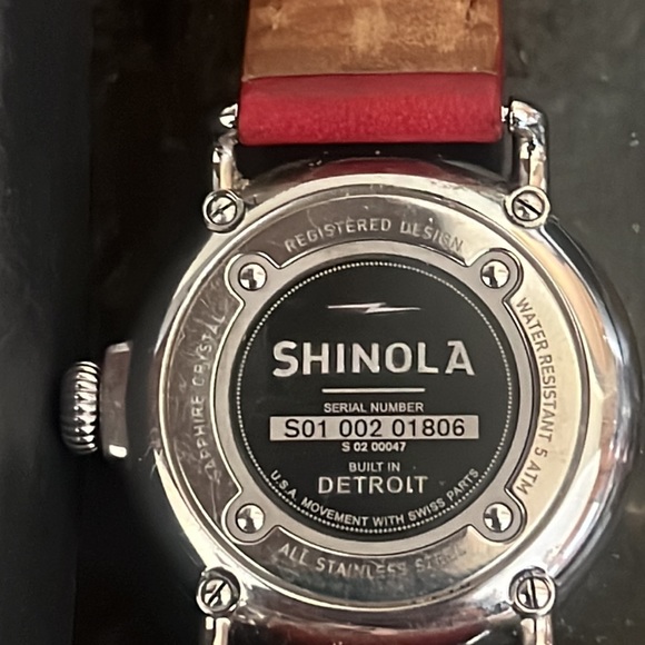 Shinola Accessories Shinola Detroit Runwell 4 Stainless Steel Round